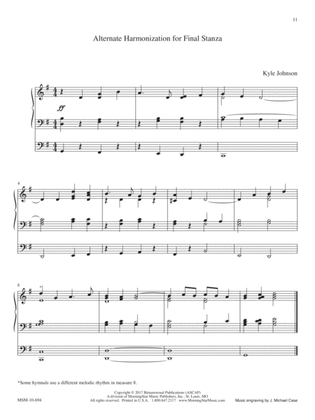 Alternate Harmonization for Final Stanza (Downloadable)
