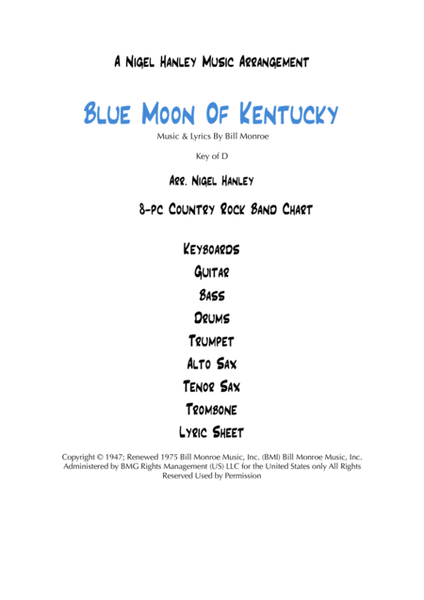 Blue Moon Of Kentucky image number null
