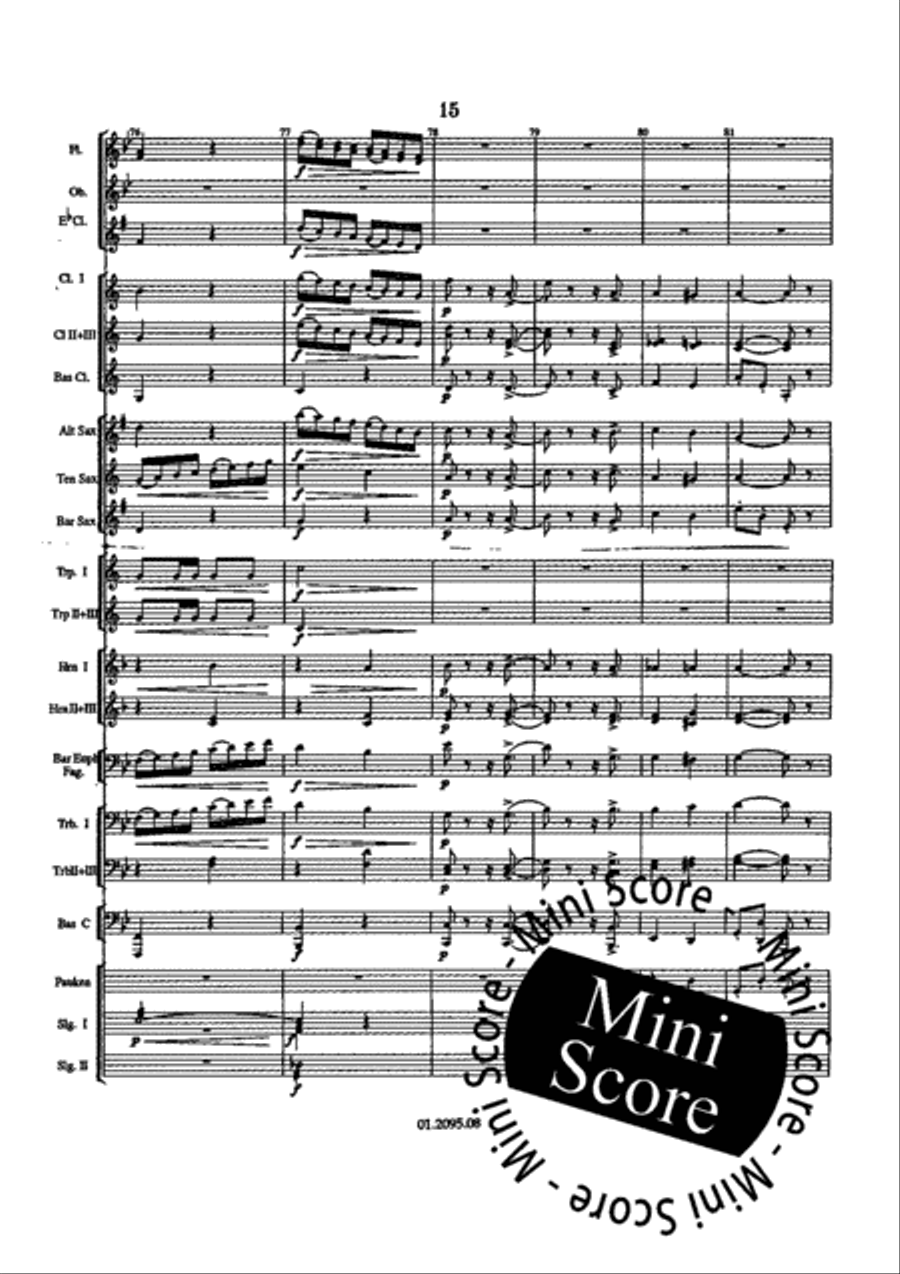 Paganini Variations Paganini Variations Fanfare Band scores gallery preview page 21
