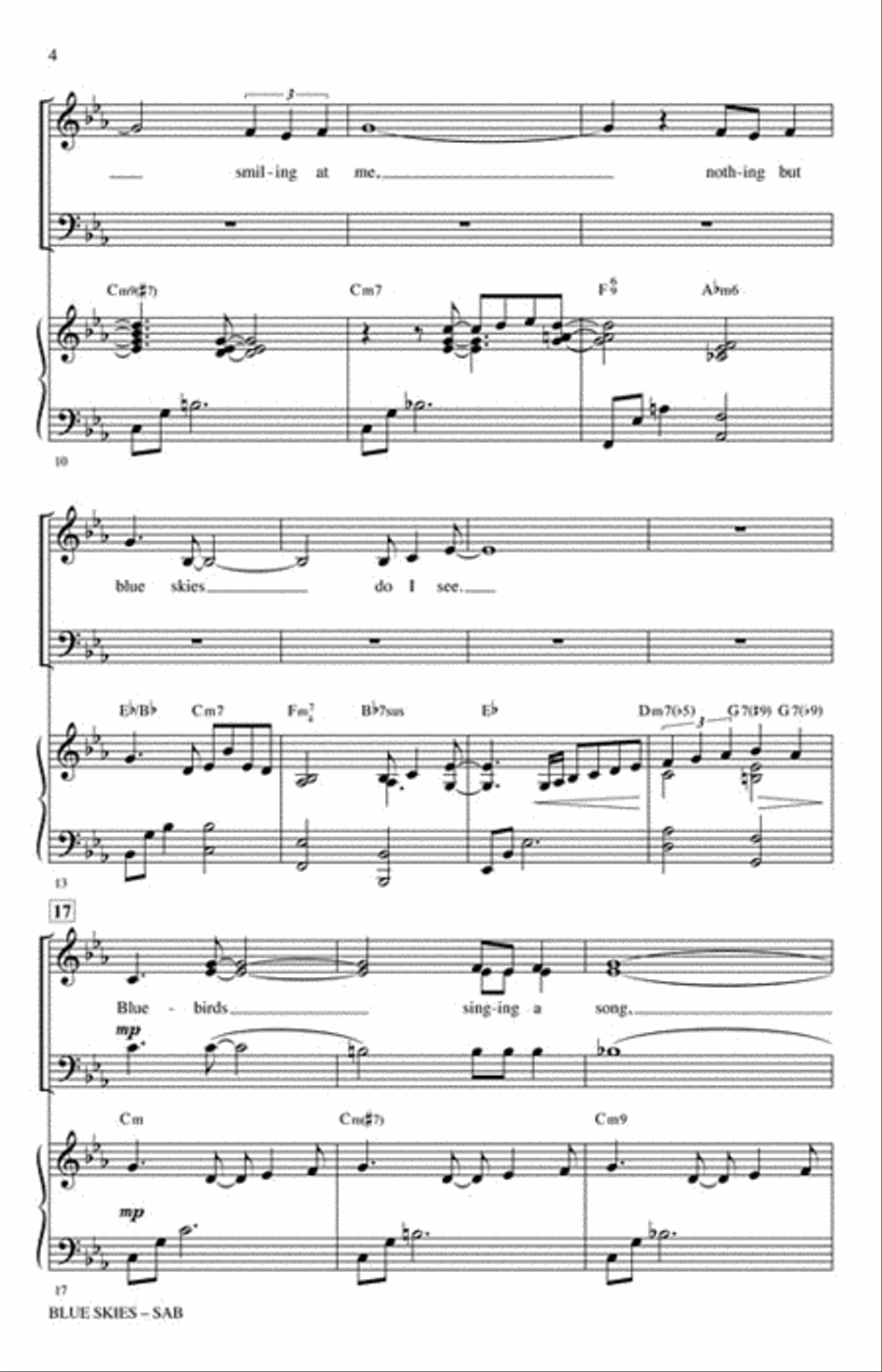 Blue Skies 3-Part scores gallery preview page 3
