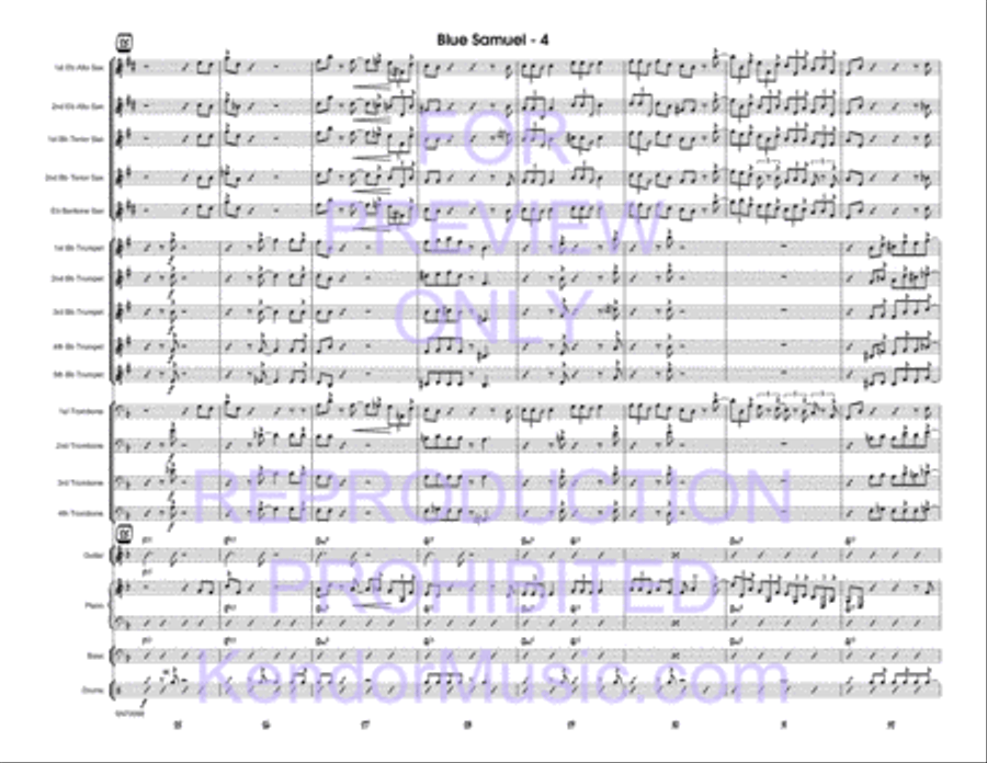 Blue Samuel Jazz Ensemble scores gallery preview page 5