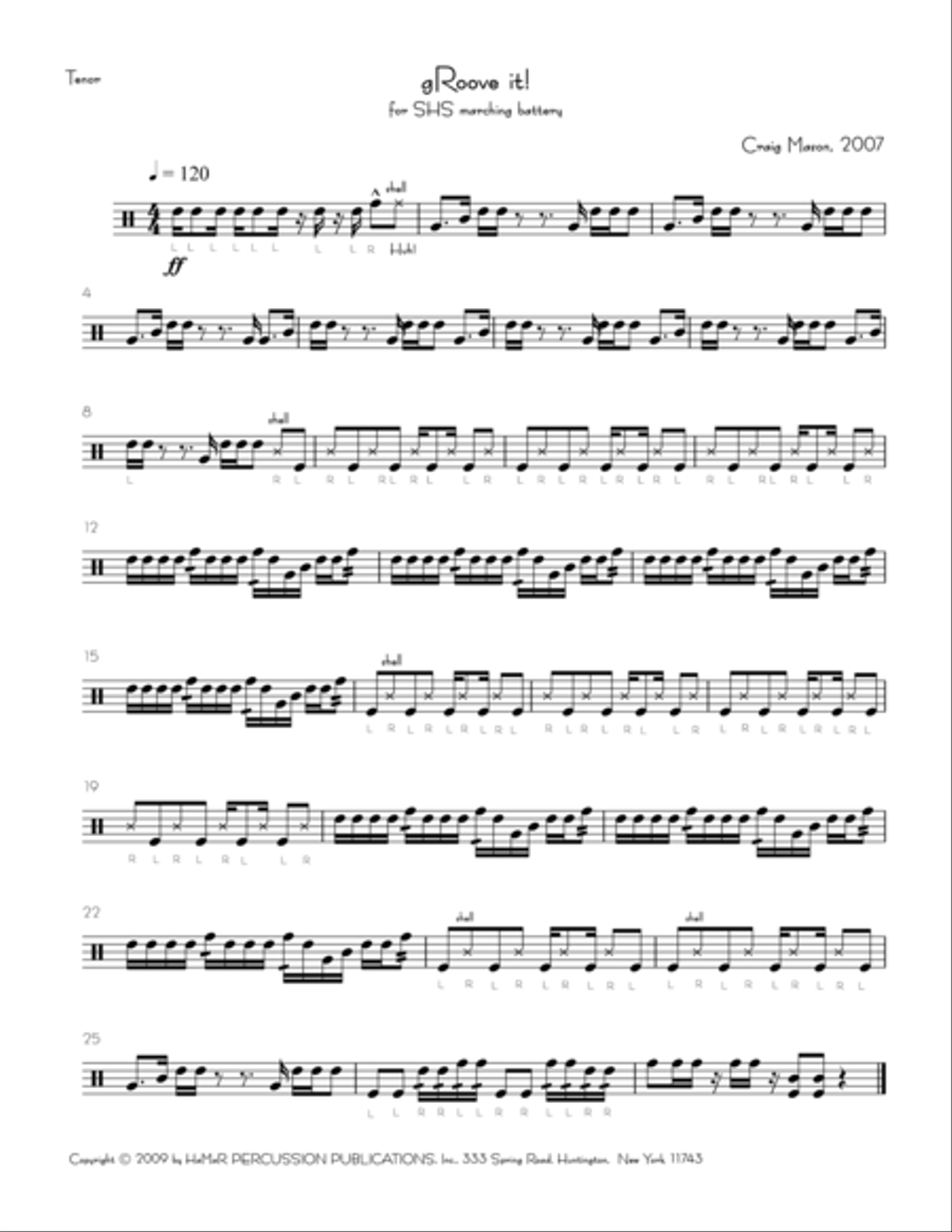 gRoove it! gRoove it! Snare Drum scores gallery preview page 1