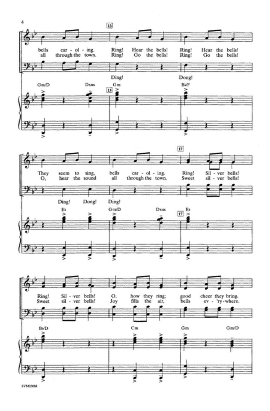 Carol Of The Bells - SATB 4-Part scores gallery preview page 3