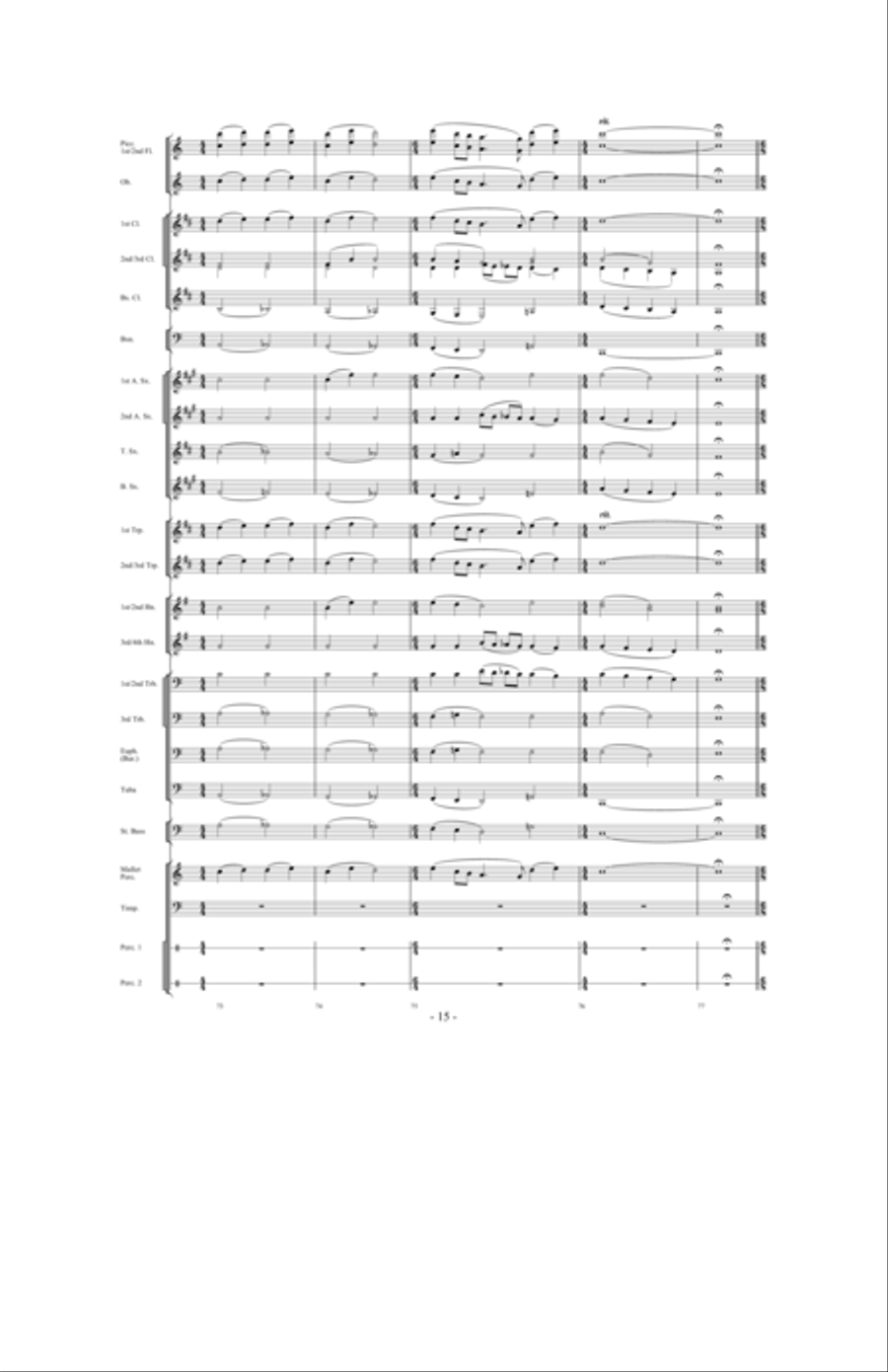 Celebration Folklorique Concert Band scores gallery preview page 14