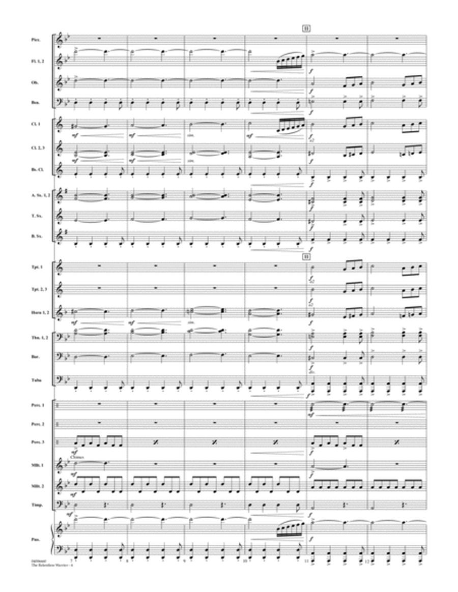 The Relentless Warrior - Conductor Score (Full Score)