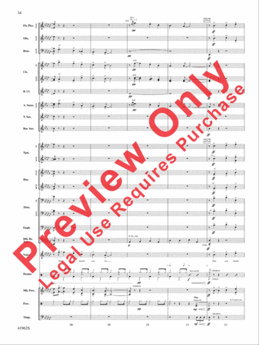 A Gershwin Tribute to Love Concert Band scores gallery preview page 35