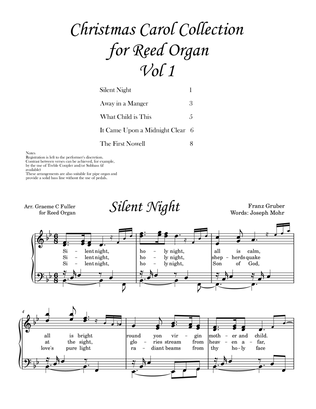 Christmas Carol Collection for Reed Organ Vol 1