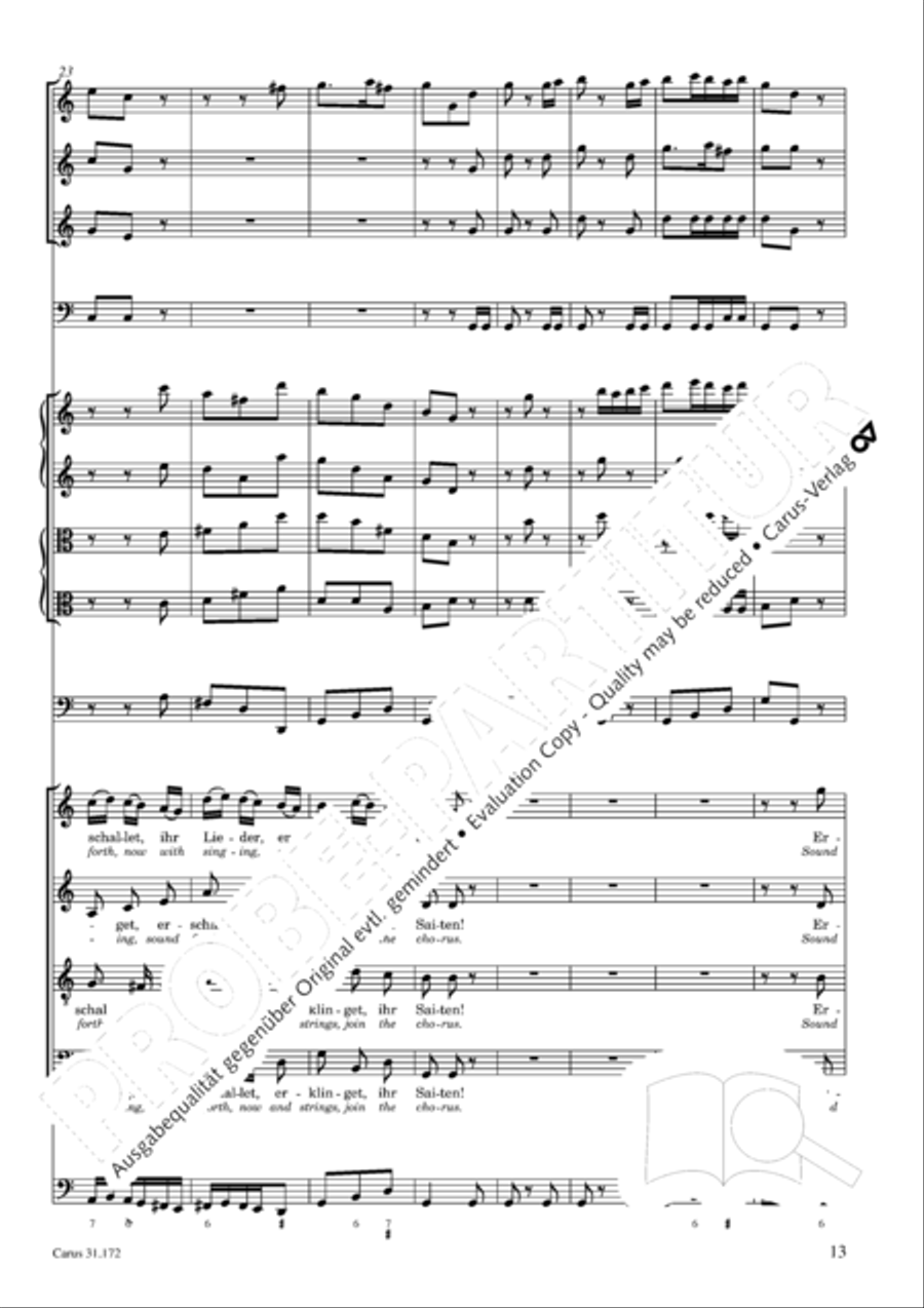 Sound forth, now with singing (Erschallet, ihr Lieder) 4-Part scores gallery preview page 12