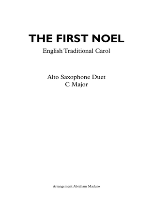 Book cover for The First Noel Alto Saxophone Duet