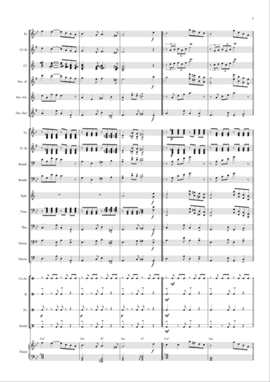 Hino ao Bom Jesus Concert Band scores gallery preview page 4