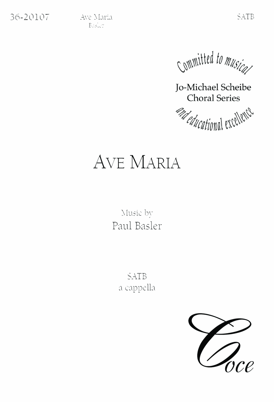 Ave Maria 4-Part scores gallery preview page 1