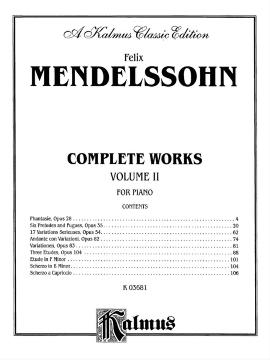 Complete Works, Volume 2 Piano Solo scores gallery preview page 2