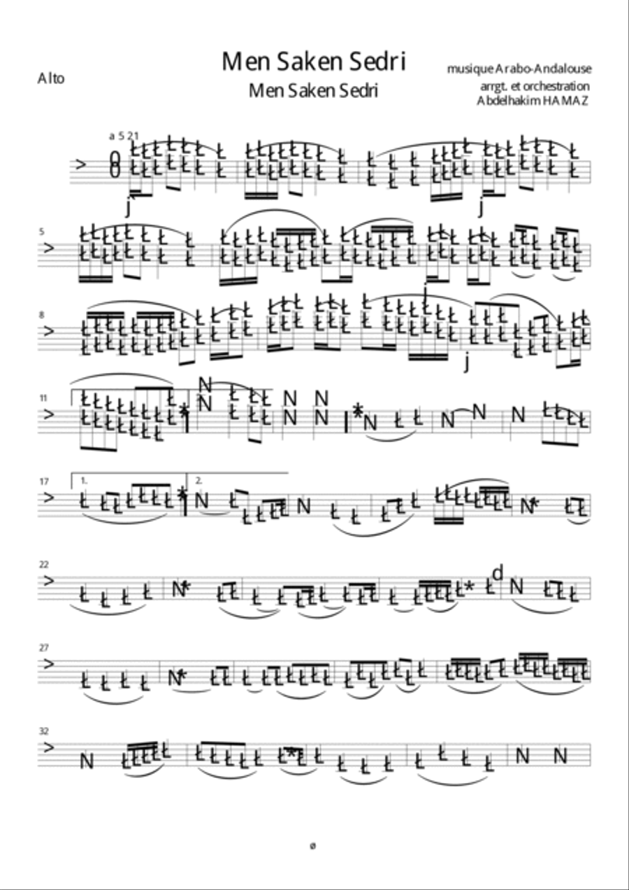 3 suite symphonique andalouse String Orchestra scores gallery preview page 2