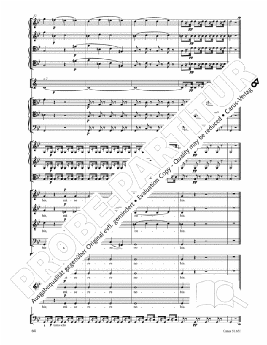 C Minor Mass, K. 427 (Missa in c KV 427) 4-Part scores gallery preview page 80