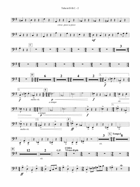 Third Suite (I. March, II. Waltz, III. Rondo): (wp) E-flat Tuba B.C.