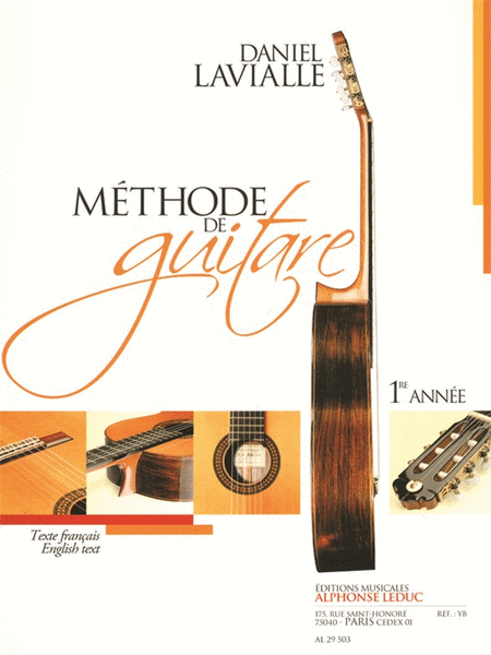 Methode De Guitare (1ere Annee) Texte Francais Et Anglais
