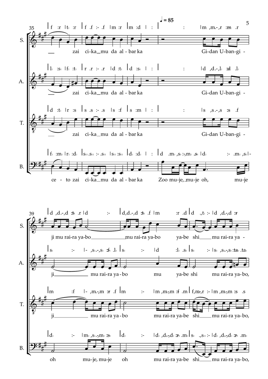 Beri muje Beri muje 4-Part scores gallery preview page 5
