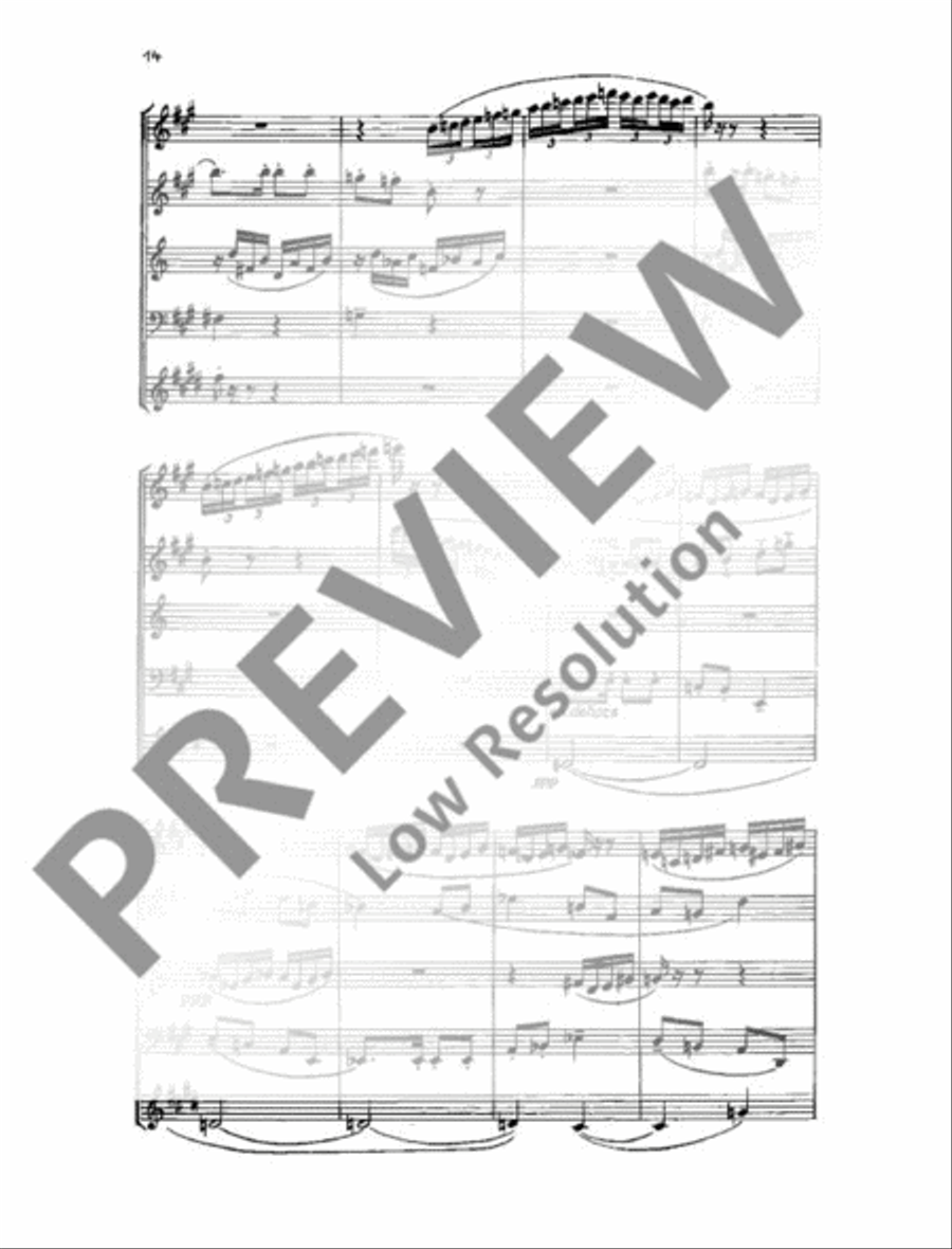 Quintet No. 1 Woodwind Quintet scores gallery preview page 15