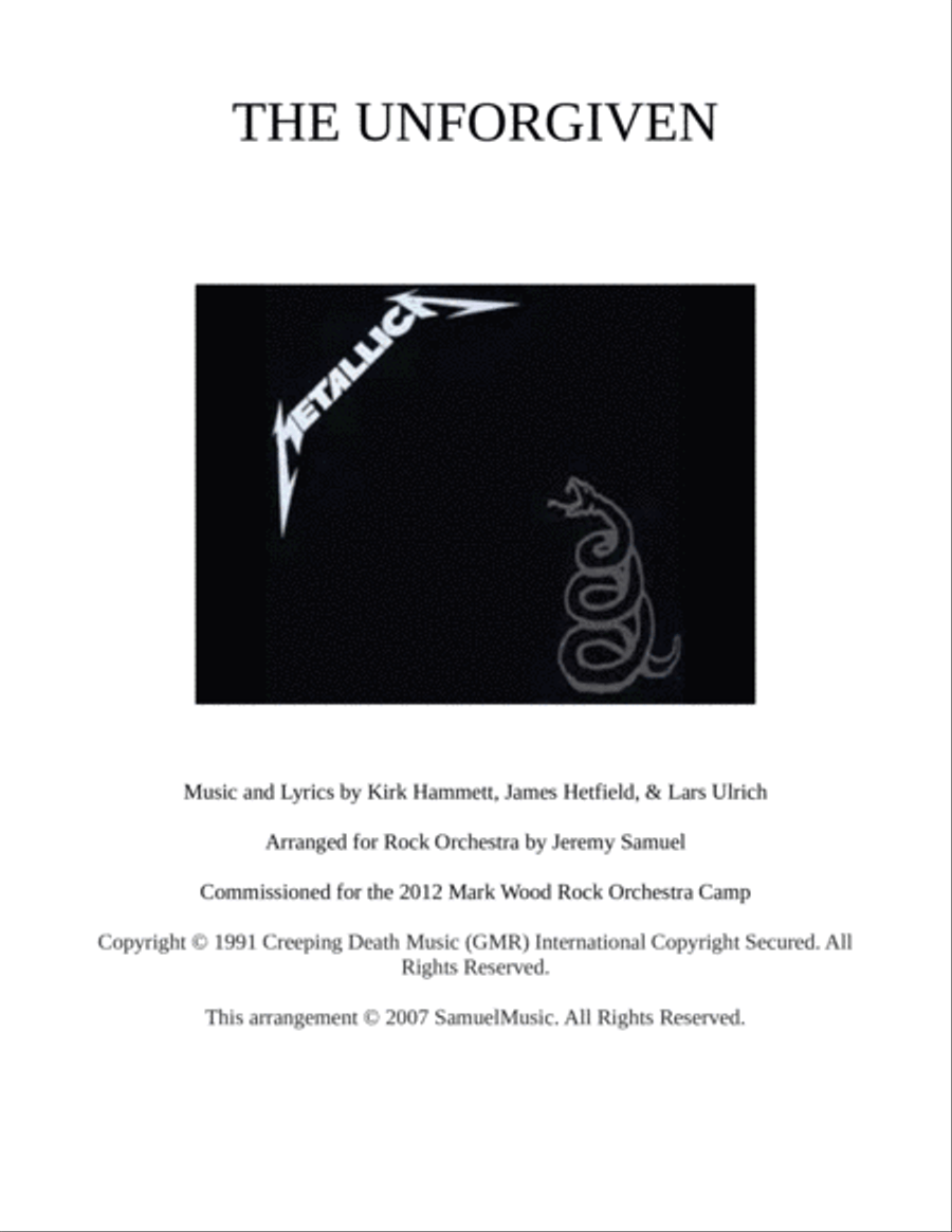 The Unforgiven The Unforgiven Large Ensemble scores gallery preview page 1