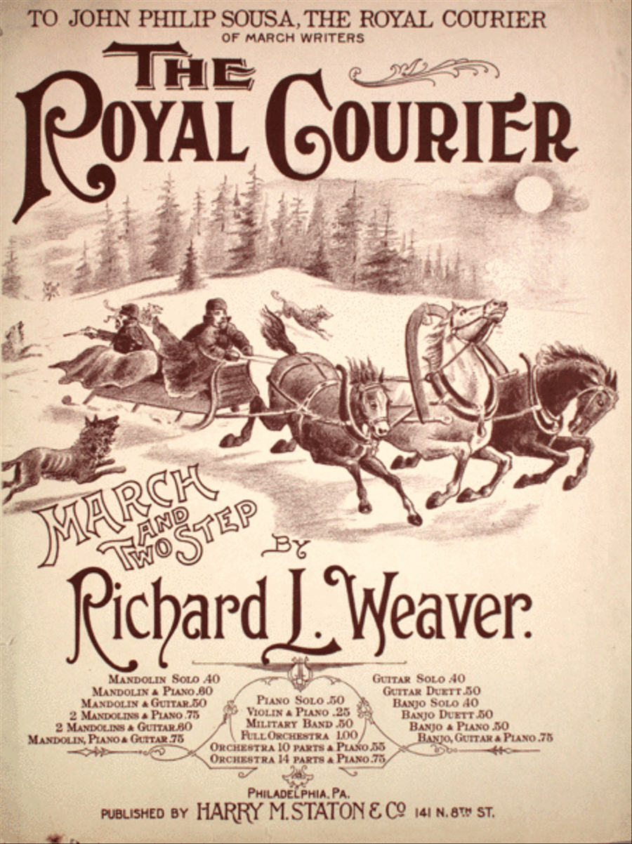 The Royal Courier. March and Two Step Banjo scores gallery preview page 1