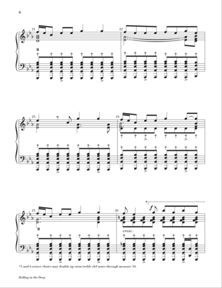 Rolling in the Deep 2-Octaves scores gallery preview page 7