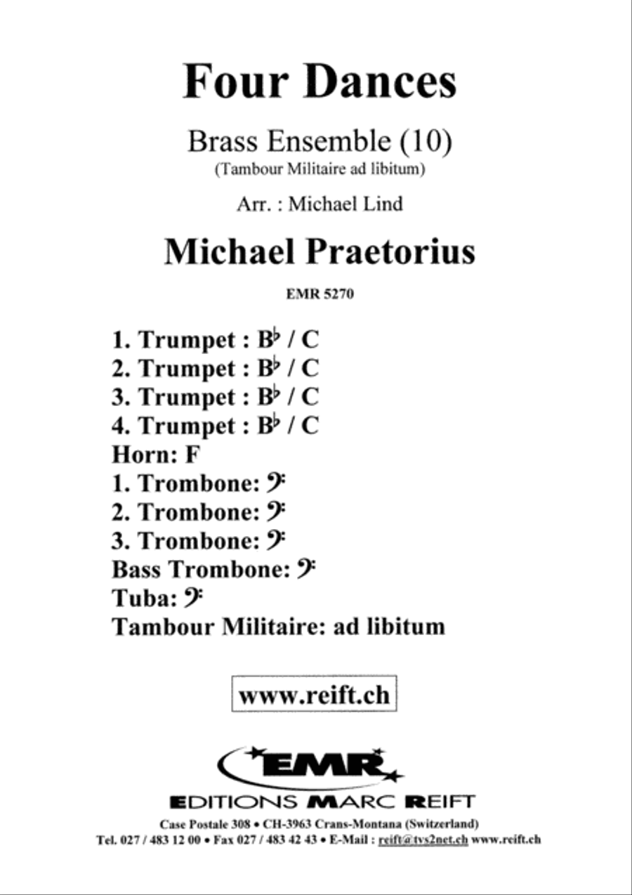Four Dances Brass Ensemble scores gallery preview page 2