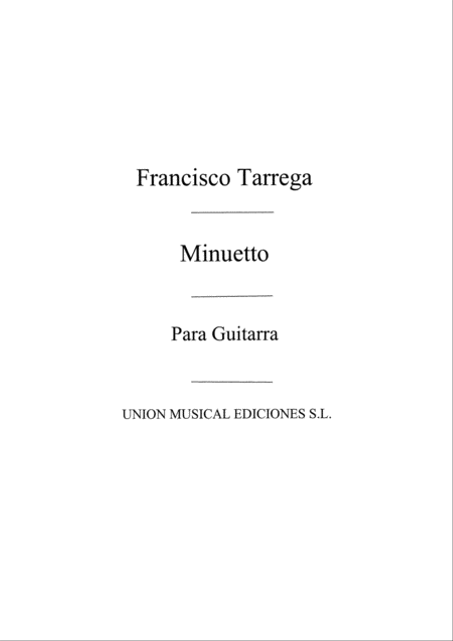 Minuetto Acoustic Guitar scores gallery preview page 1