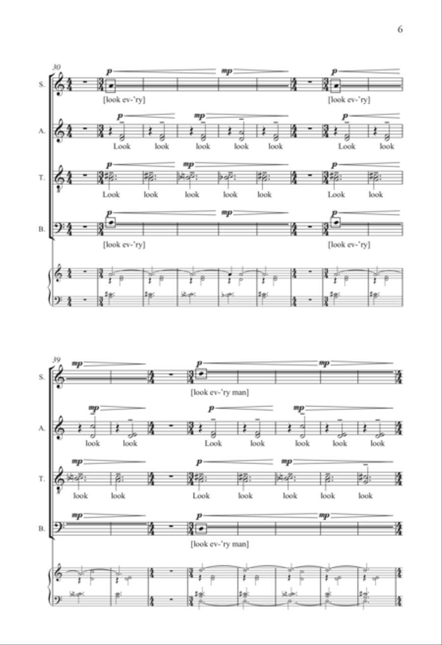 In One Place In One Place 4-Part scores gallery preview page 6