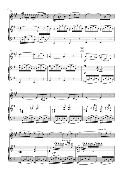 Die Mühle Im Schwarzwald , arranged for Clarinet and Piano , Part and Score. image number null