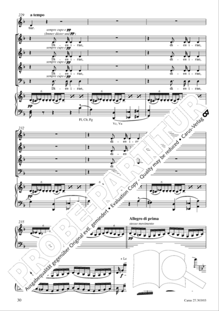 Messa da Requiem 4-Part scores gallery preview page 31