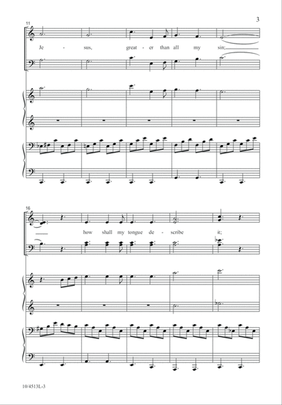 Wonderful Grace of Jesus 4-Part scores gallery preview page 4