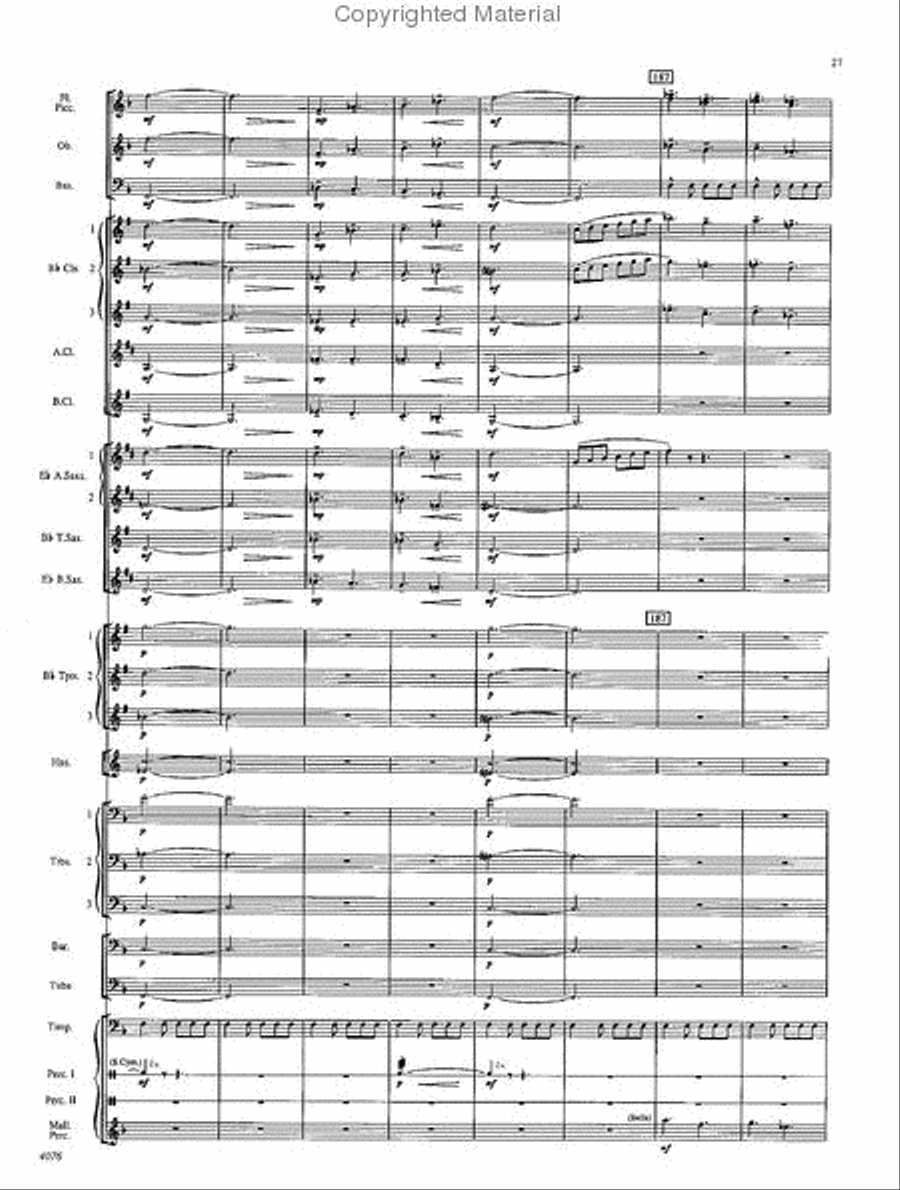 West Highlands Sojourn Concert Band scores gallery preview page 28