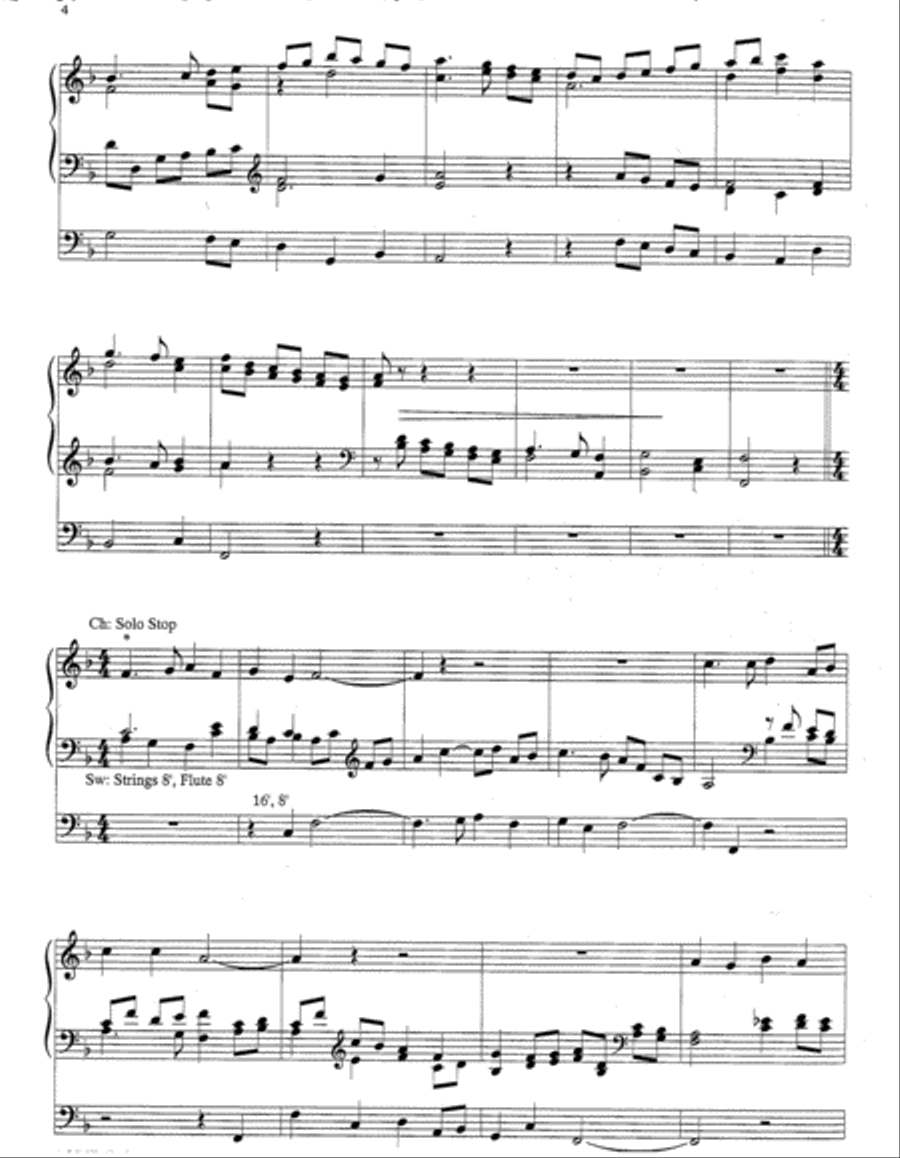 Variations on The Friendly Beasts Organ scores gallery preview page 3
