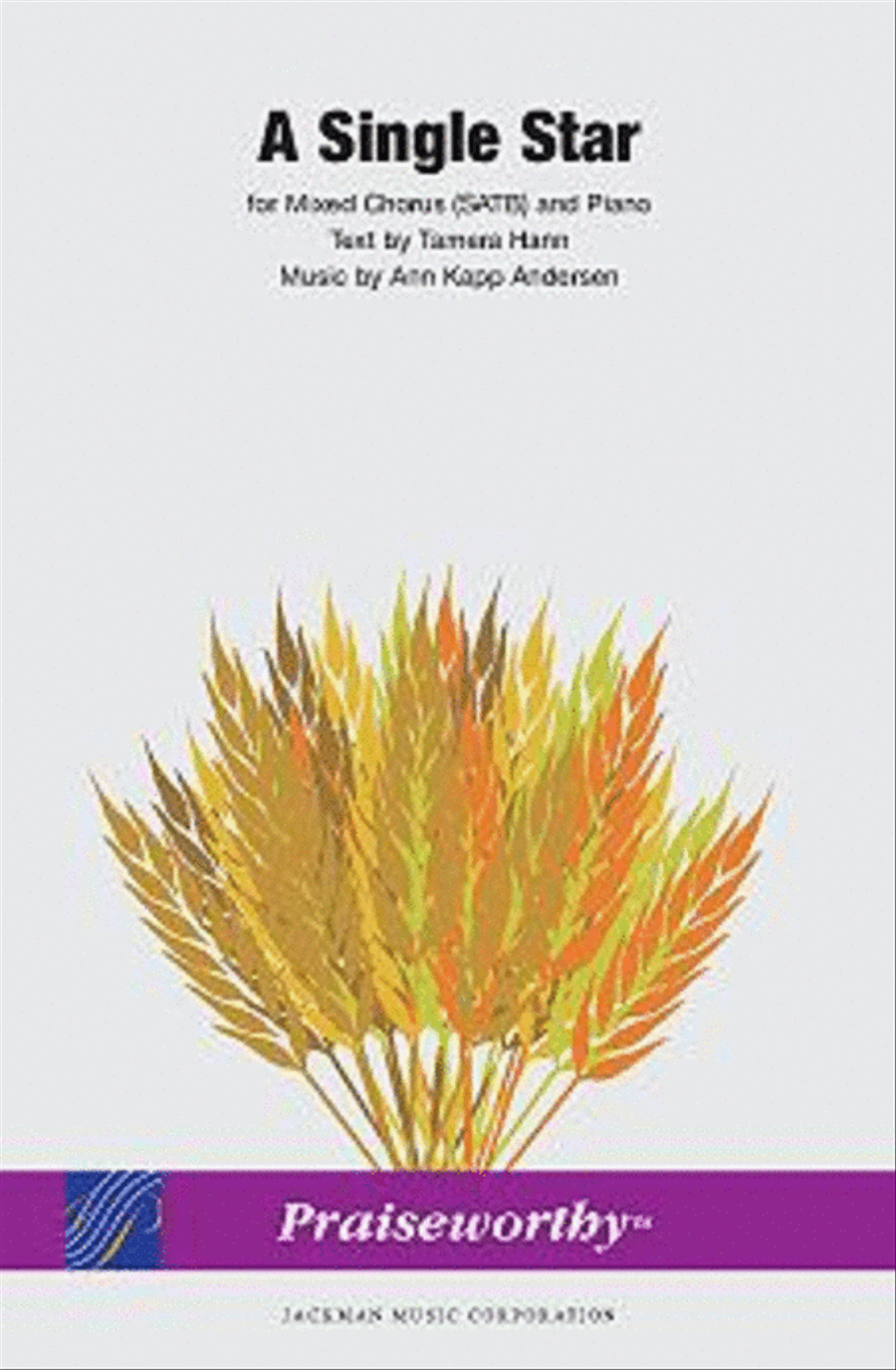 A Single Star - SATB 4-Part scores gallery preview page 1