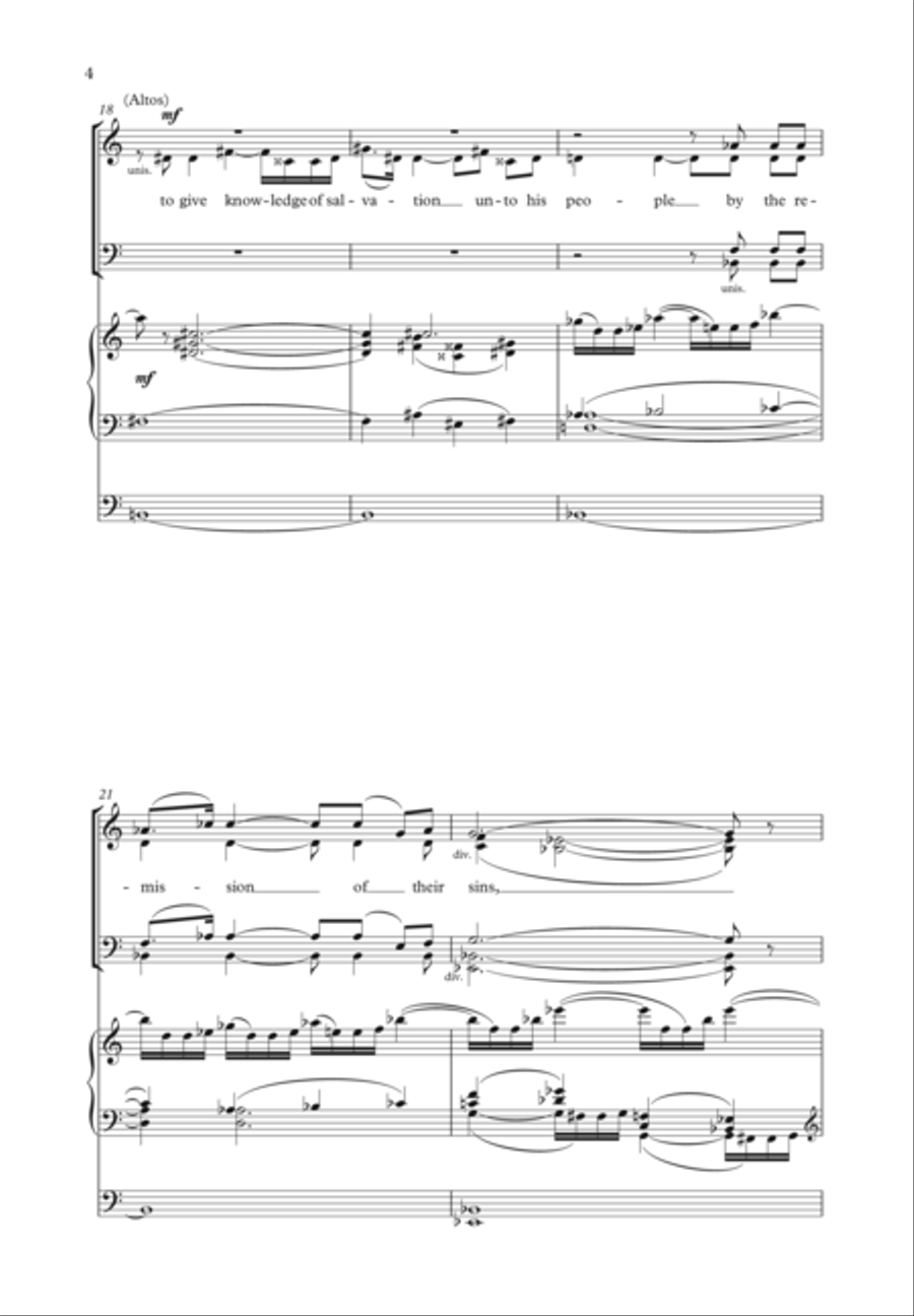 And Thou, Child, Shalt Be Called Choir scores gallery preview page 4
