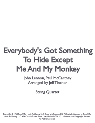 Book cover for Everybody's Got Something To Hide Except Me And My Monkey
