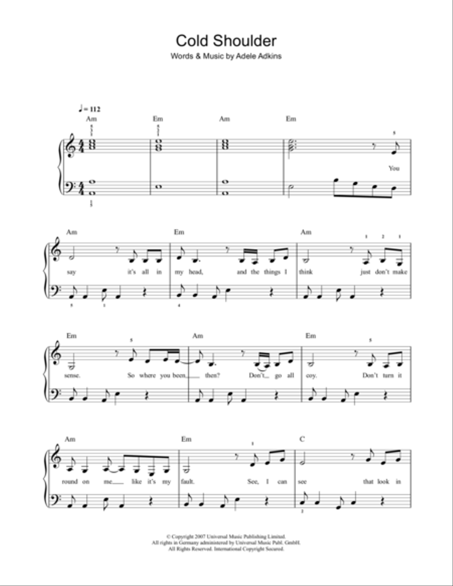 Cold Shoulder Voice scores gallery preview page 1