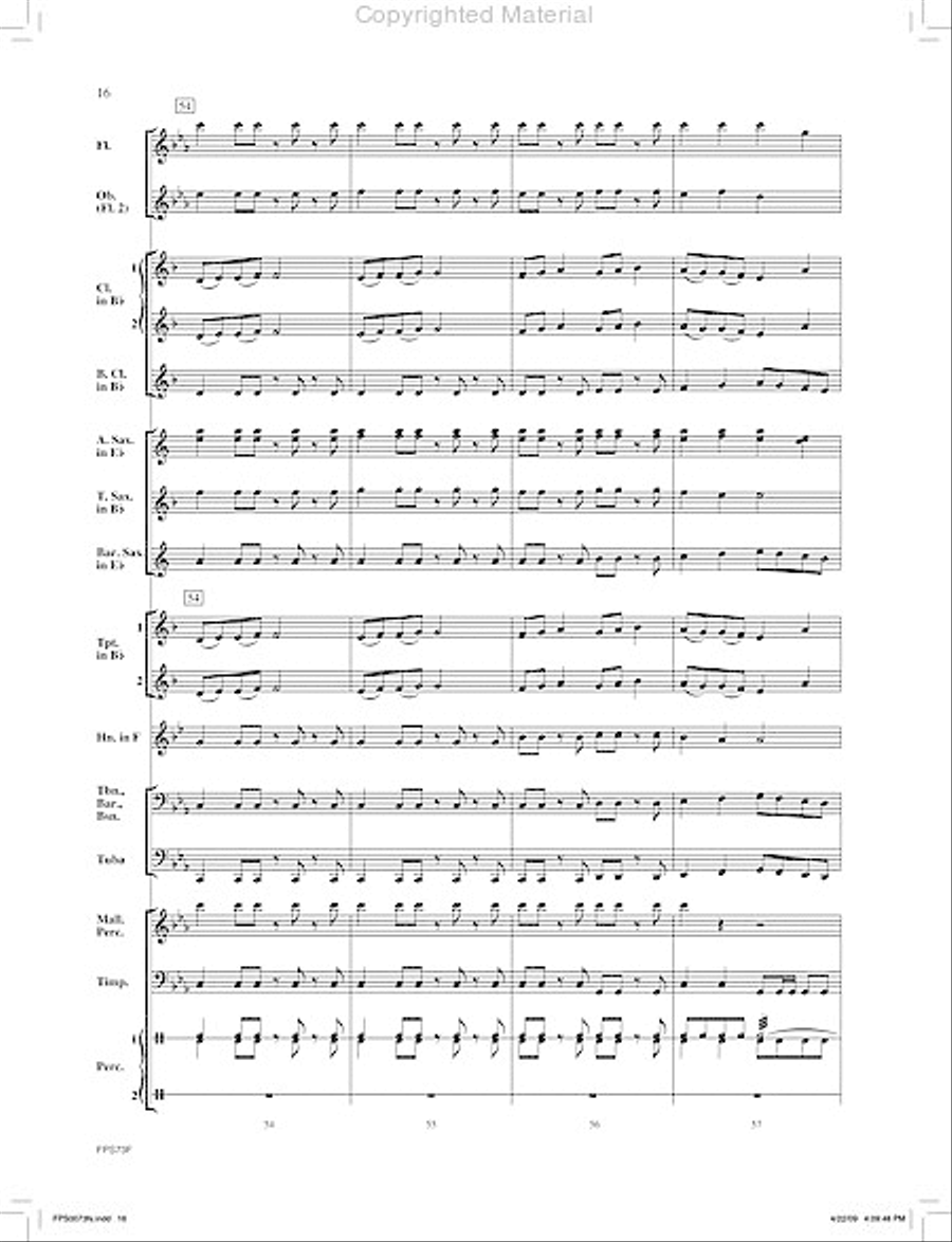 Zenobia The Warrior Queen Concert Band scores gallery preview page 17
