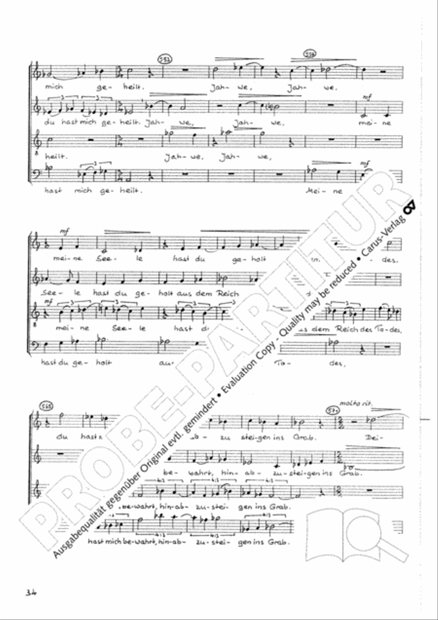 Namen-Gottes-Litanei Mixed Choir scores gallery preview page 35
