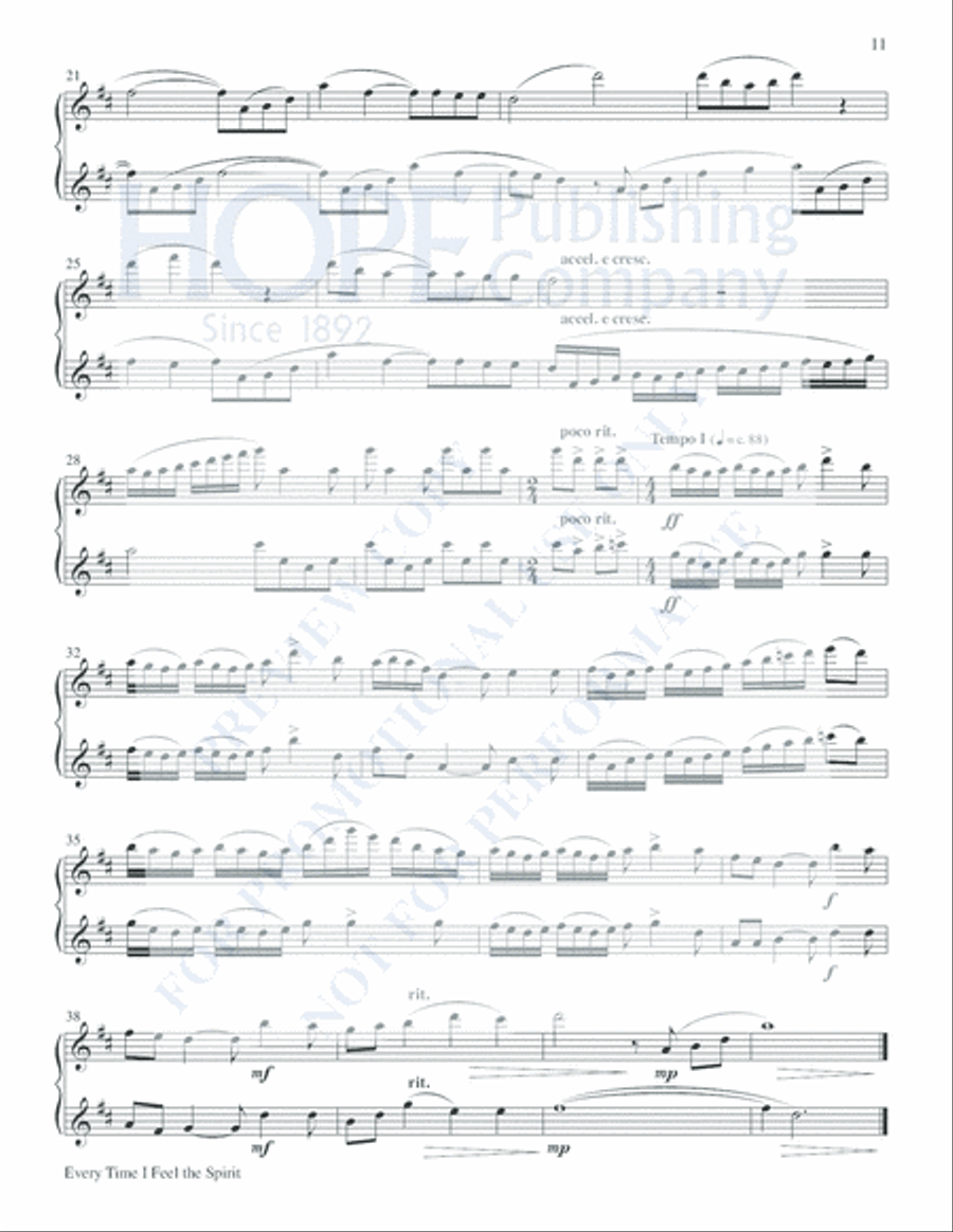 Soaring Spirits Flute Duet scores gallery preview page 16