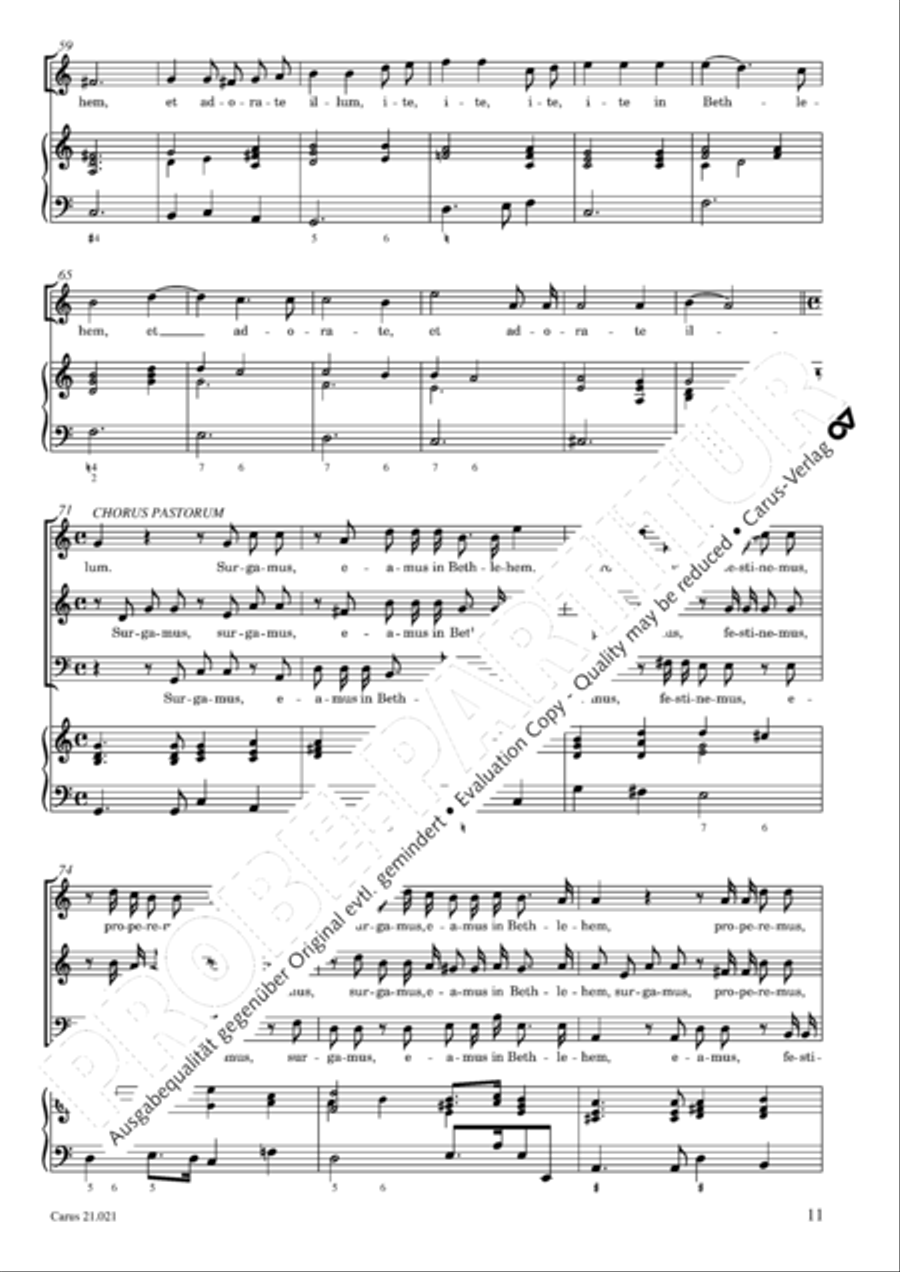 Canticum in nativitatem Domini Choir scores gallery preview page 12