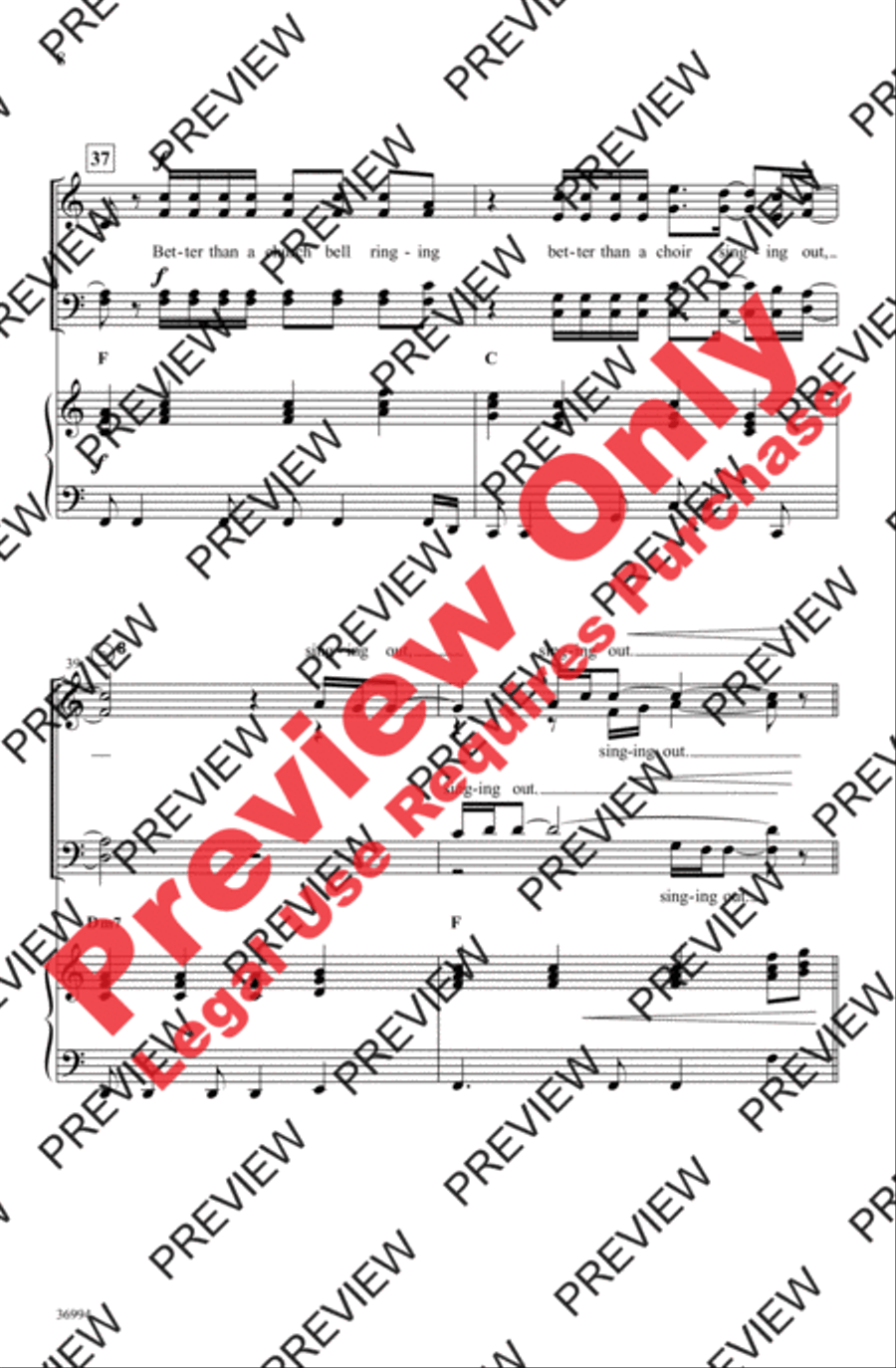 Better Than a Hallelujah 4-Part scores gallery preview page 8