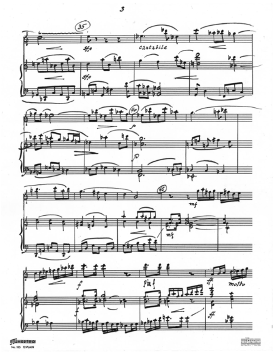 [Pisk] Sonata for Flute and Piano Flute Solo scores gallery preview page 5