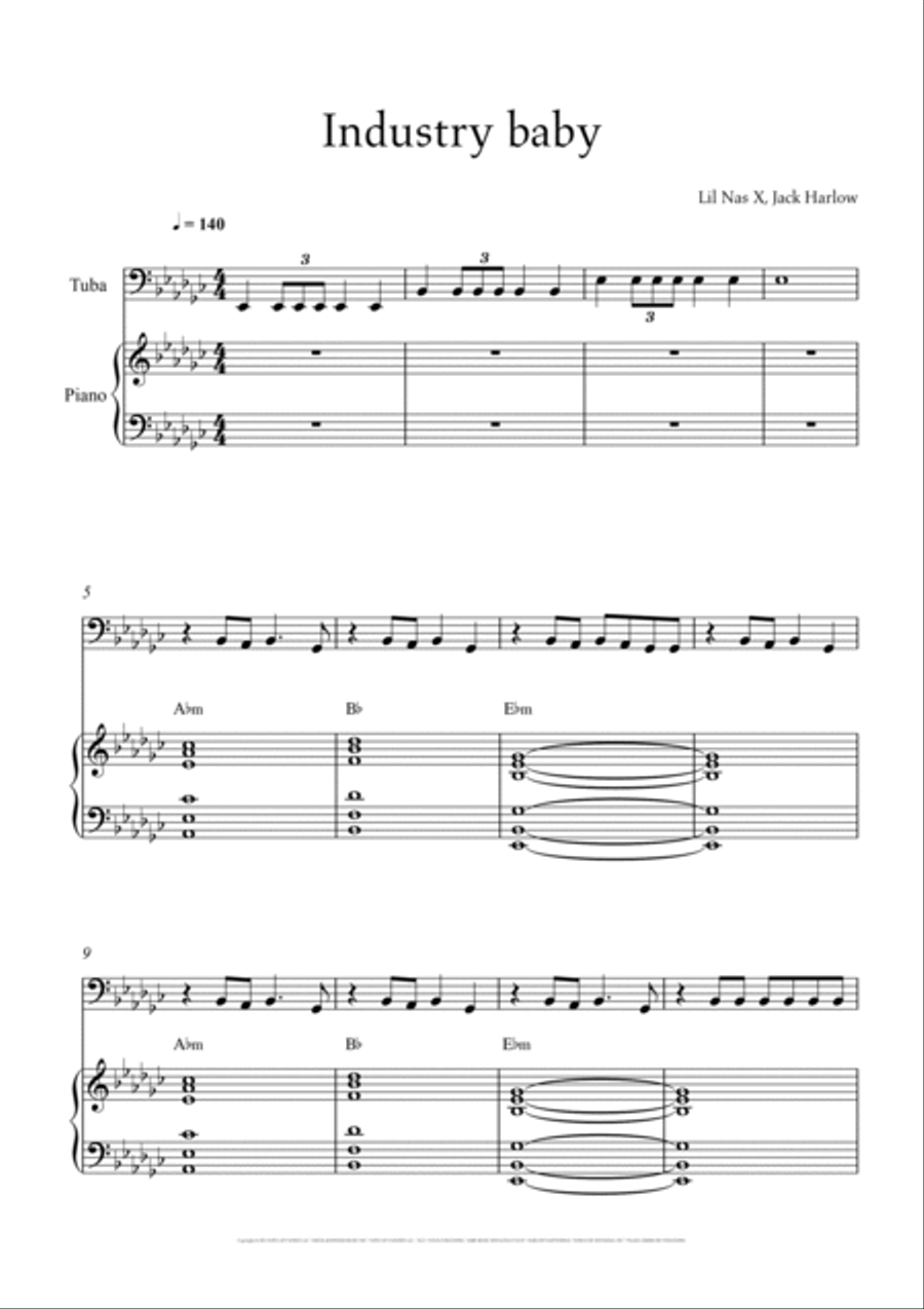 Industry Baby Small Ensemble scores gallery preview page 2