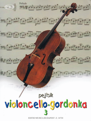 Book cover for Árpád Pejtsik – Violoncello Method – Volume 3
