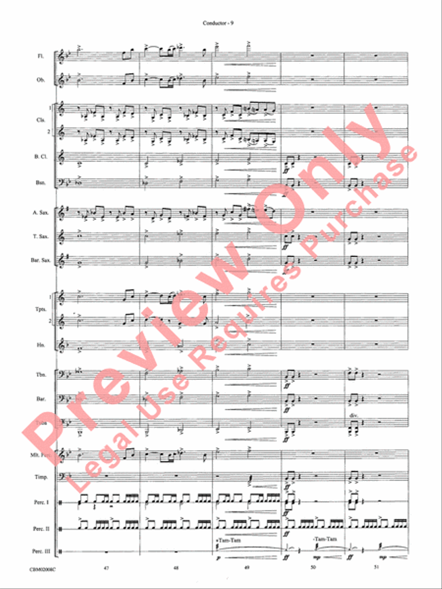 The Lord of the Rings: The Fellowship of the Ring, Highlights from Concert Band scores gallery preview page 11