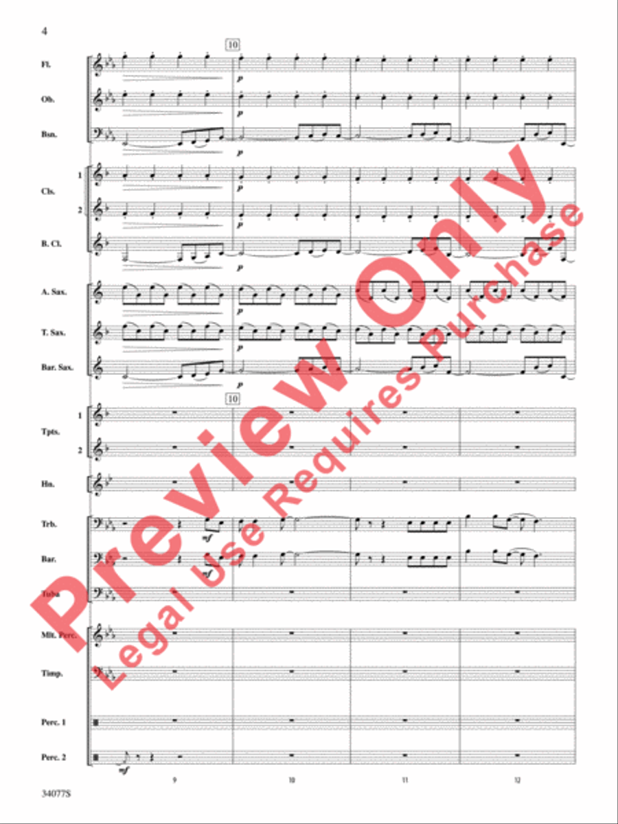 Don't Stop Believin' Concert Band scores gallery preview page 5