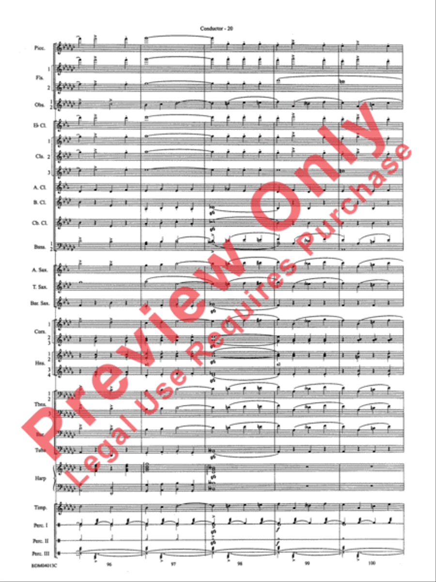 Nobles of the Mystic Shrine (March) Concert Band scores gallery preview page 23