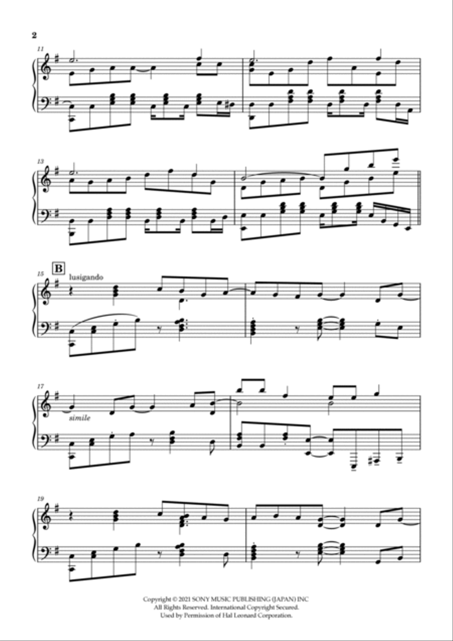 Iro Kousui Piano Solo scores gallery preview page 2