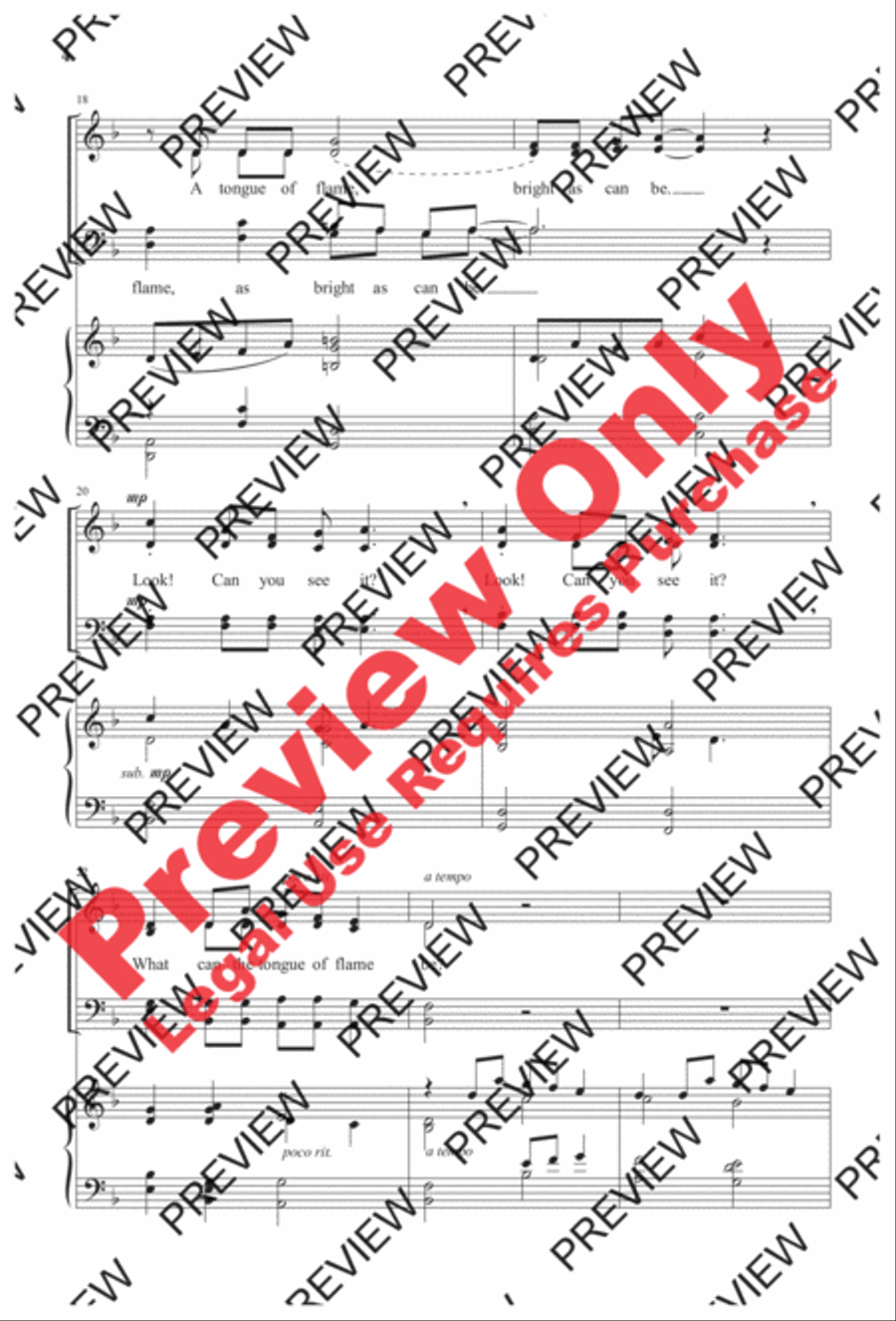 A Mighty Wind Blows over the Land 4-Part scores gallery preview page 4